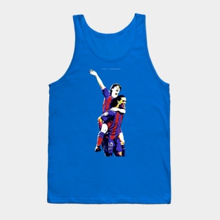 Ronaldinho and Lionel Messi Iconic Pop Art Tank Top